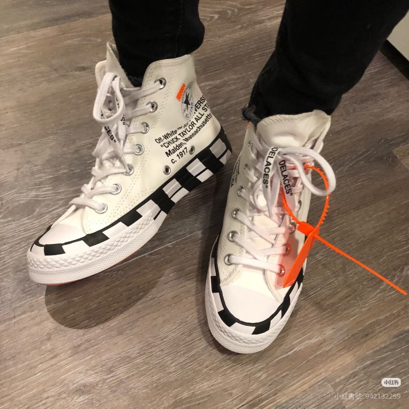 莉亞精品♡Off-White x Converse Chuck Taylor
All-Star 70 Hi 聯名款帆布鞋 二手美鞋-2