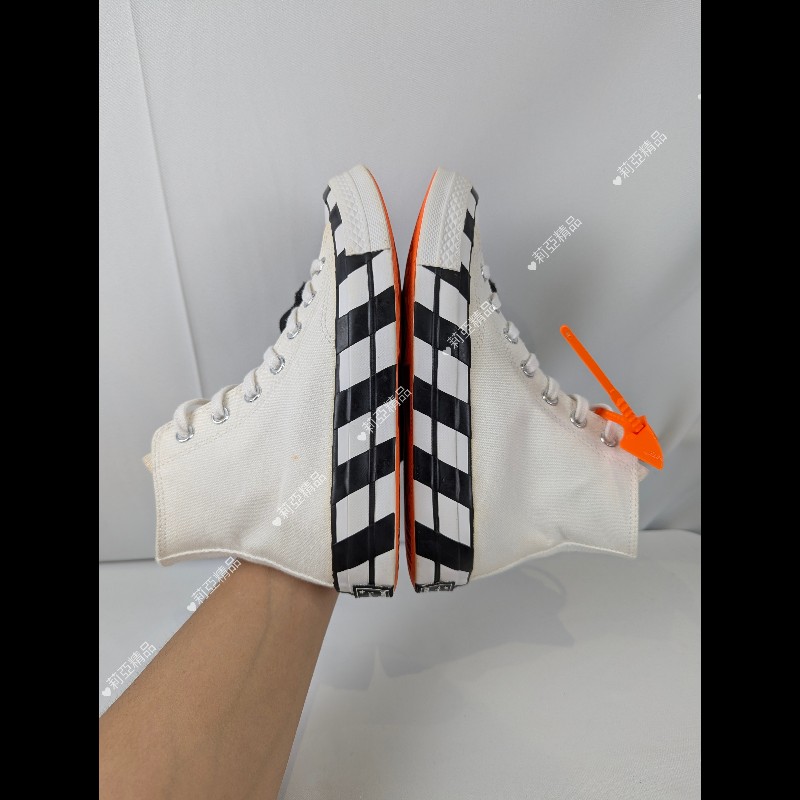 莉亞精品♡Off-White x Converse Chuck Taylor
All-Star 70 Hi 聯名款帆布鞋 二手美鞋-6