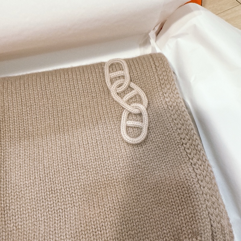 💖Hermes Maillons Traces 豬鼻 圍巾💖全新-4