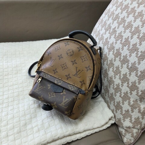 LV 雙色原花Palm springs Mini小書包