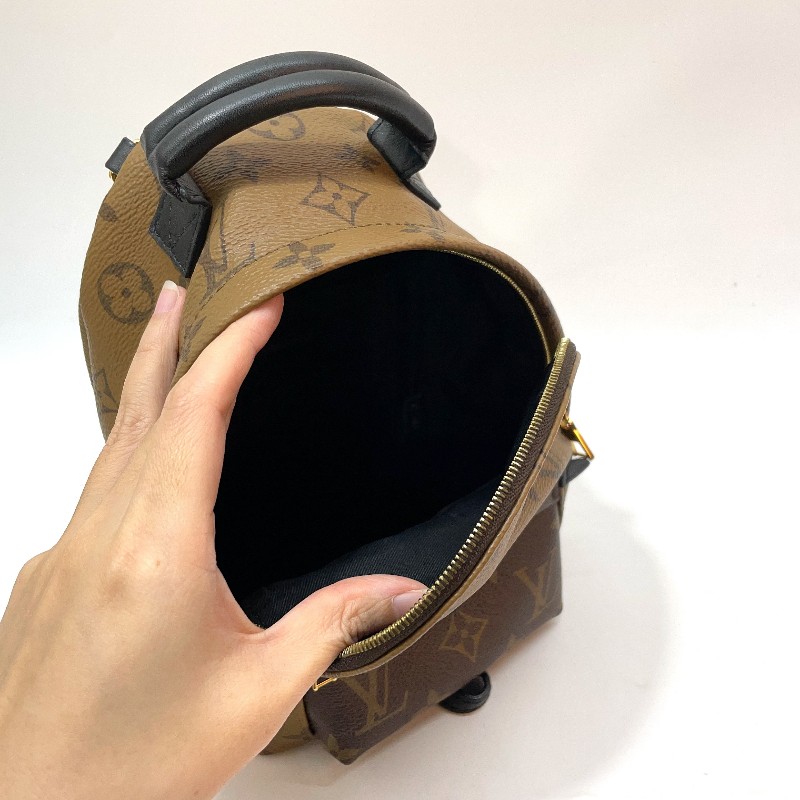 LV 雙色原花Palm springs Mini小書包-8