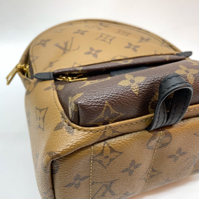 LV 雙色原花Palm springs Mini小書包-15