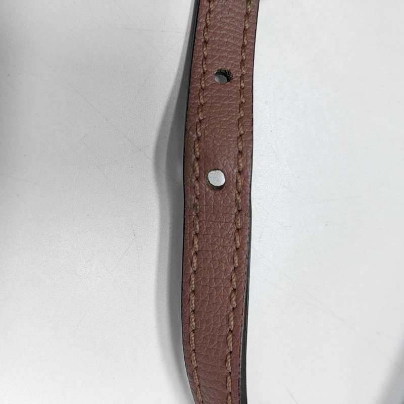 BURBERRY 水桶包粉色塗層帆布戰馬格紋斜挎包 金色五金-10