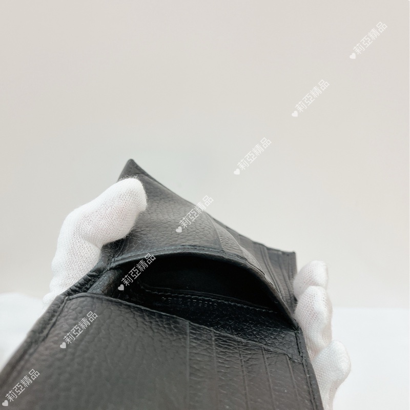 莉亞精品♡Gucci 615525 釦式短夾 黑色 二手-14