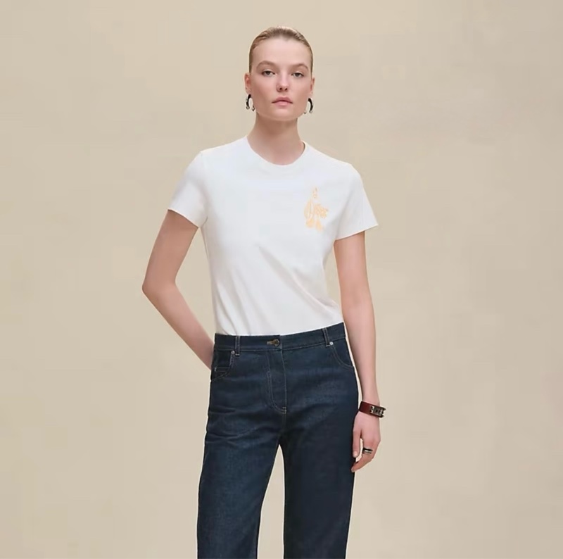 💖Hermes T-shirt 白色 上衣💖 全新 38號-0