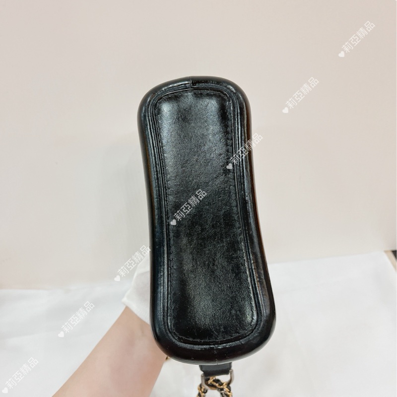 莉亞精品♡Chanel AS0865 皮穿練字母手把 流浪包 二手-7