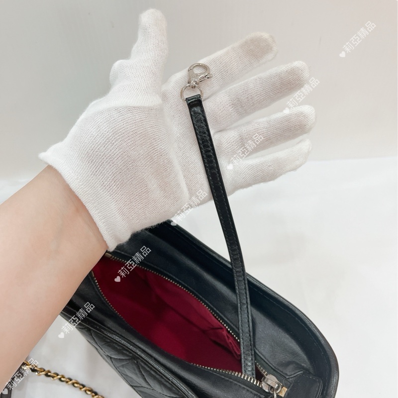 莉亞精品♡Chanel AS0865 皮穿練字母手把 流浪包 二手-18