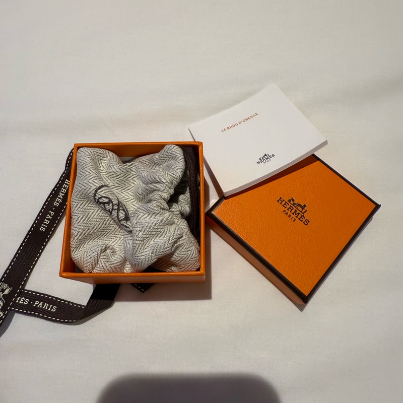 💖Hermes 耳夾 黑銀配色 男女適用💖 全新-6