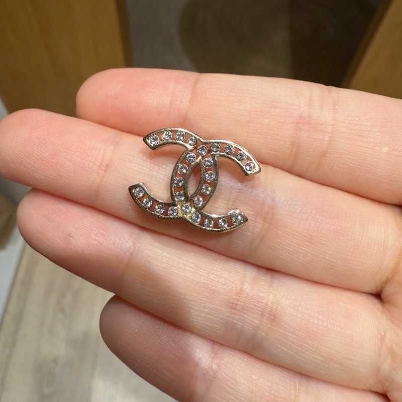 Chanel 水鑽耳環-1