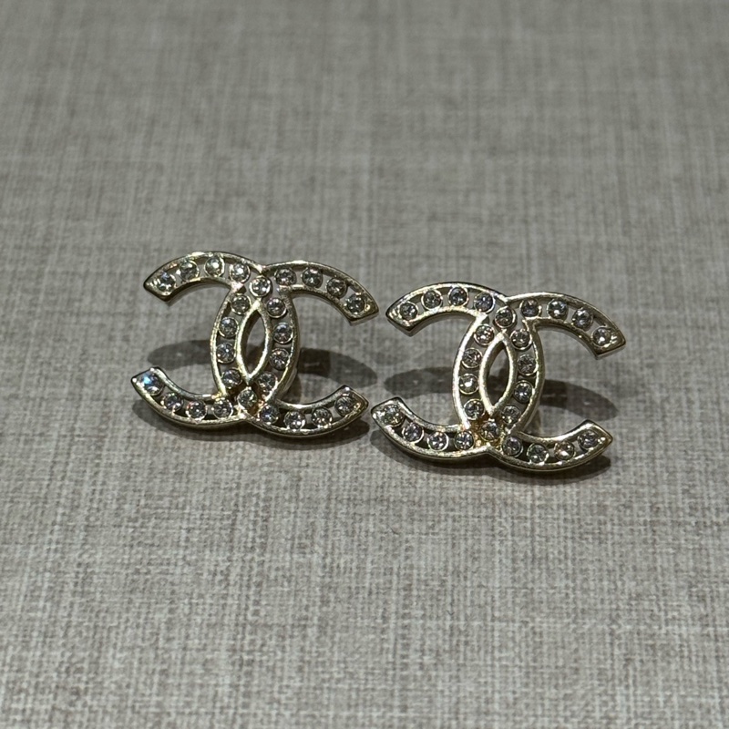 Chanel 水鑽耳環-3