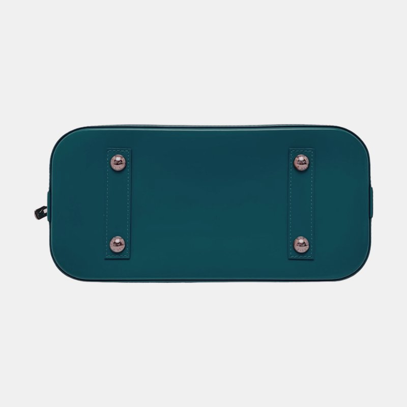 LOUIS VUITTON ALMA小號藍色EPI牛皮水波紋貝殼包手提包 銀色五金-5