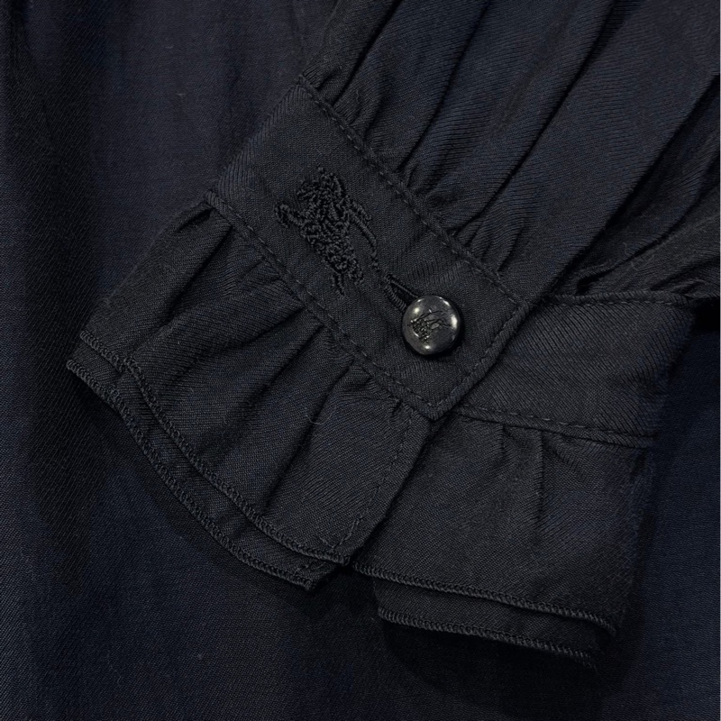 Burberry 藍標 花邊蕾絲戰馬上衣 深藍-2