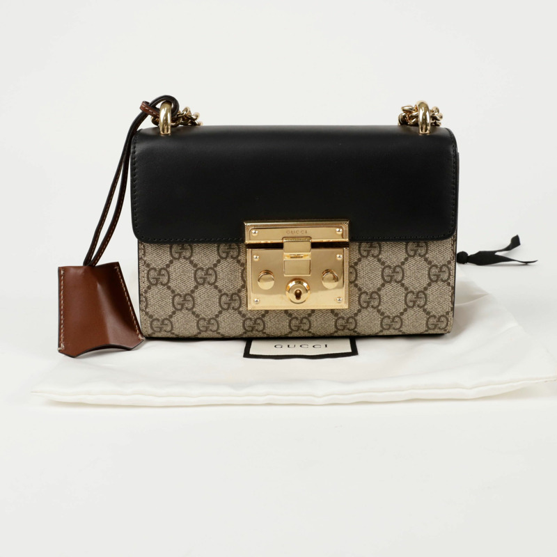 GUCCI 槳形鎖扣小鏈條單肩斜背包 409487-0