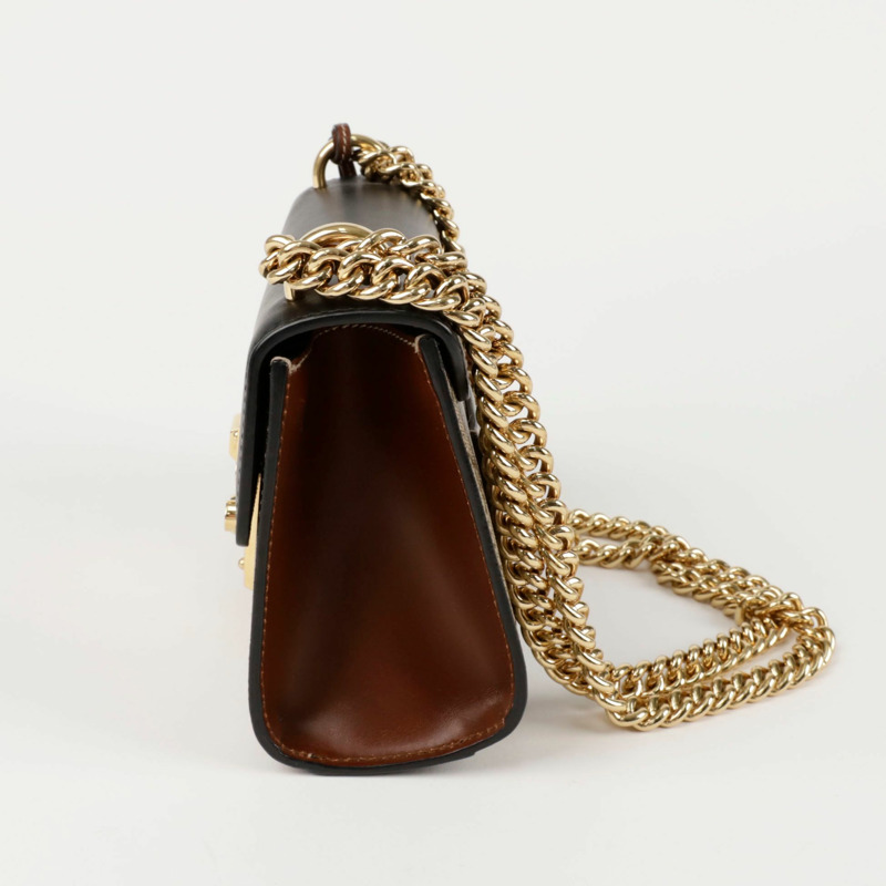 GUCCI 槳形鎖扣小鏈條單肩斜背包 409487-3