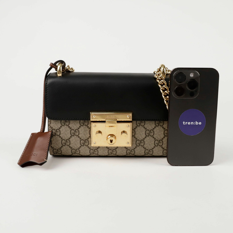 GUCCI 槳形鎖扣小鏈條單肩斜背包 409487-7