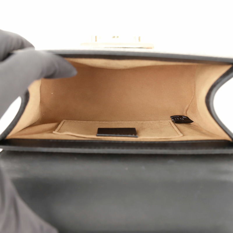 GUCCI 槳形鎖扣小鏈條單肩斜背包 409487-10