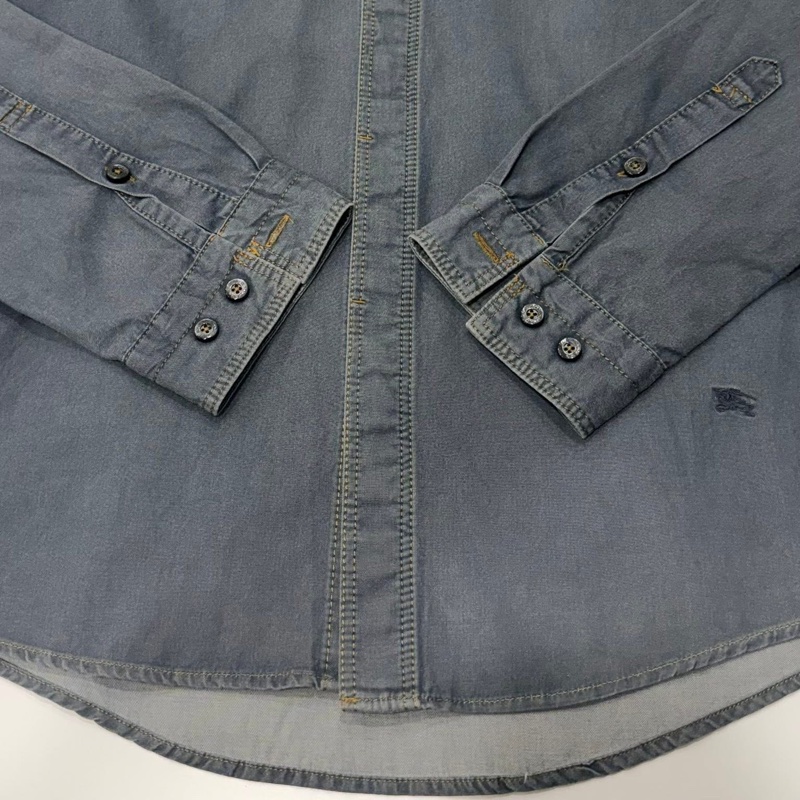 Burberry 黑標 復古戰馬牛仔襯衫-5