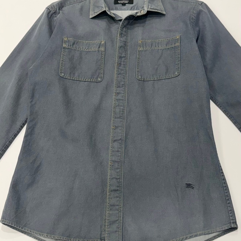 Burberry 黑標 復古戰馬牛仔襯衫-6