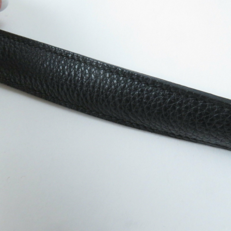 愛馬仕 Trim 31 Togo 黑色肩背包,金色五金配件,G 字印記,法國製造,女士款-9