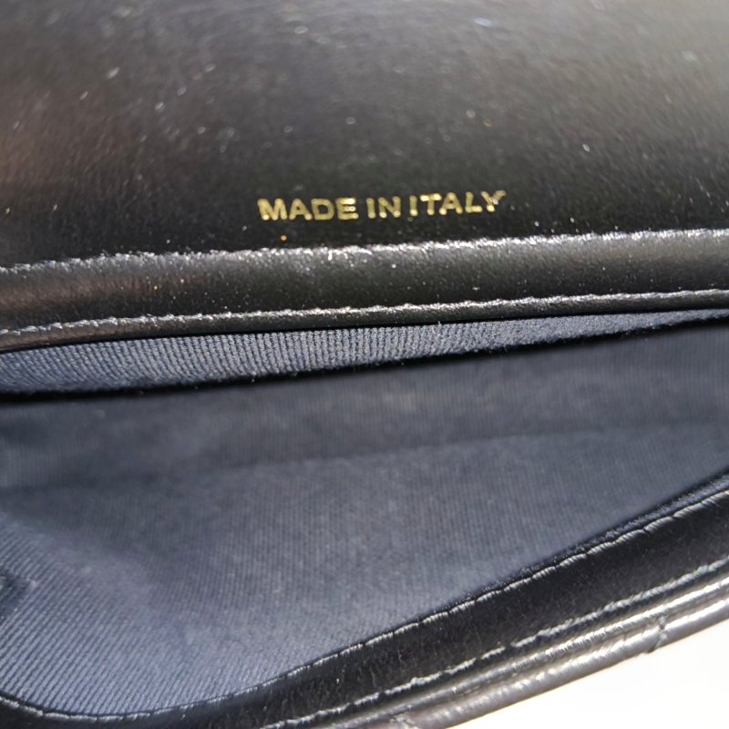 CHANEL 2.55 黑色牛皮萎格紋絎縫單肩包斜挎包 金色五金 晶片款 9.8新-6