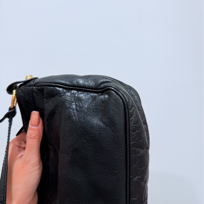 BALENCIAGA 巴黎世家 METALLIC EDGE HIP 金釦 麻將包 腋下包 側背包 肩背包 斜背包-13