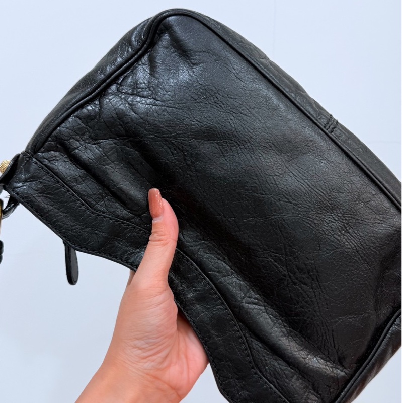 BALENCIAGA 巴黎世家 METALLIC EDGE HIP 金釦 麻將包 腋下包 側背包 肩背包 斜背包-29