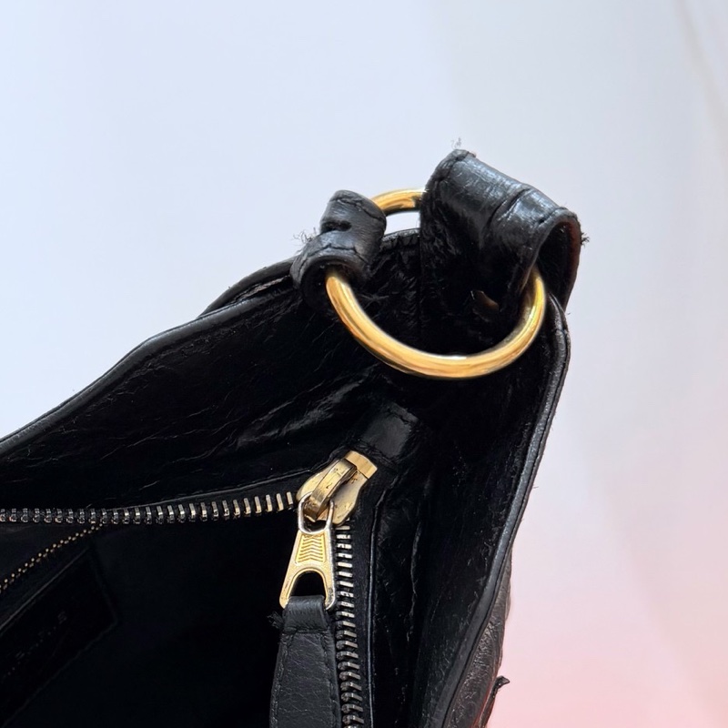 BALENCIAGA 巴黎世家 METALLIC EDGE HIP 金釦 麻將包 腋下包 側背包 肩背包 斜背包-32