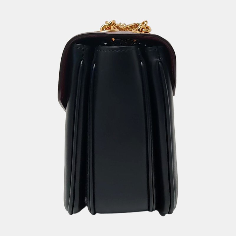 CELINE C 中號黑色牛皮單肩包 金色五金-2