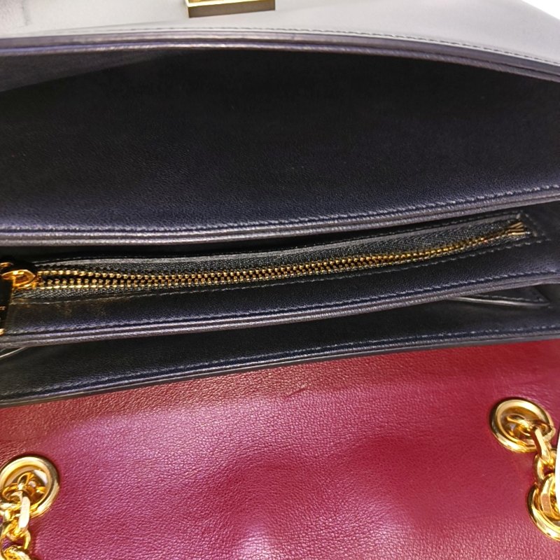 CELINE C 中號黑色牛皮單肩包 金色五金-6