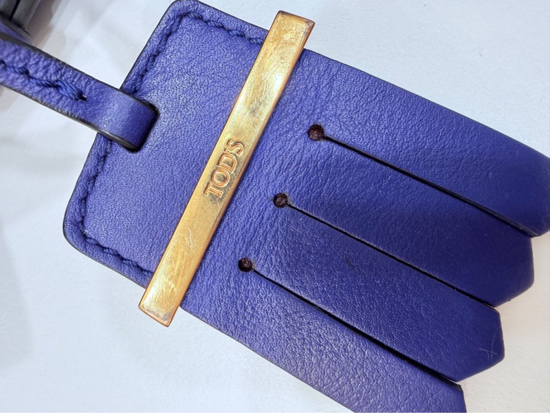 Tod's tods Flower Bag 紫 手提包 肩背包 斜背包 側背包 水桶包-7