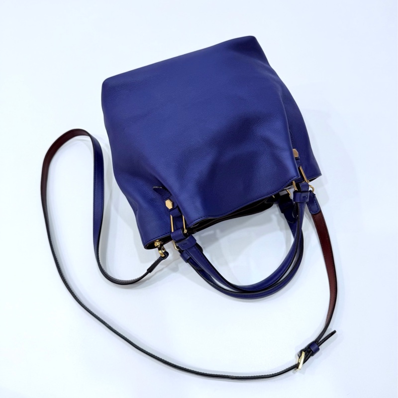 Tod's tods Flower Bag 紫 手提包 肩背包 斜背包 側背包 水桶包-18