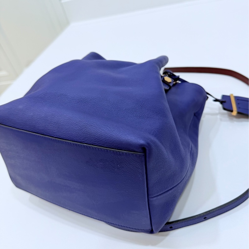 Tod's tods Flower Bag 紫 手提包 肩背包 斜背包 側背包 水桶包-23