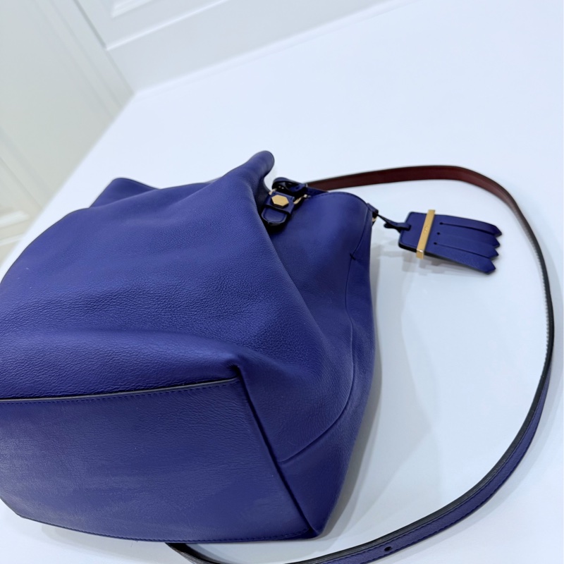 Tod's tods Flower Bag 紫 手提包 肩背包 斜背包 側背包 水桶包-24