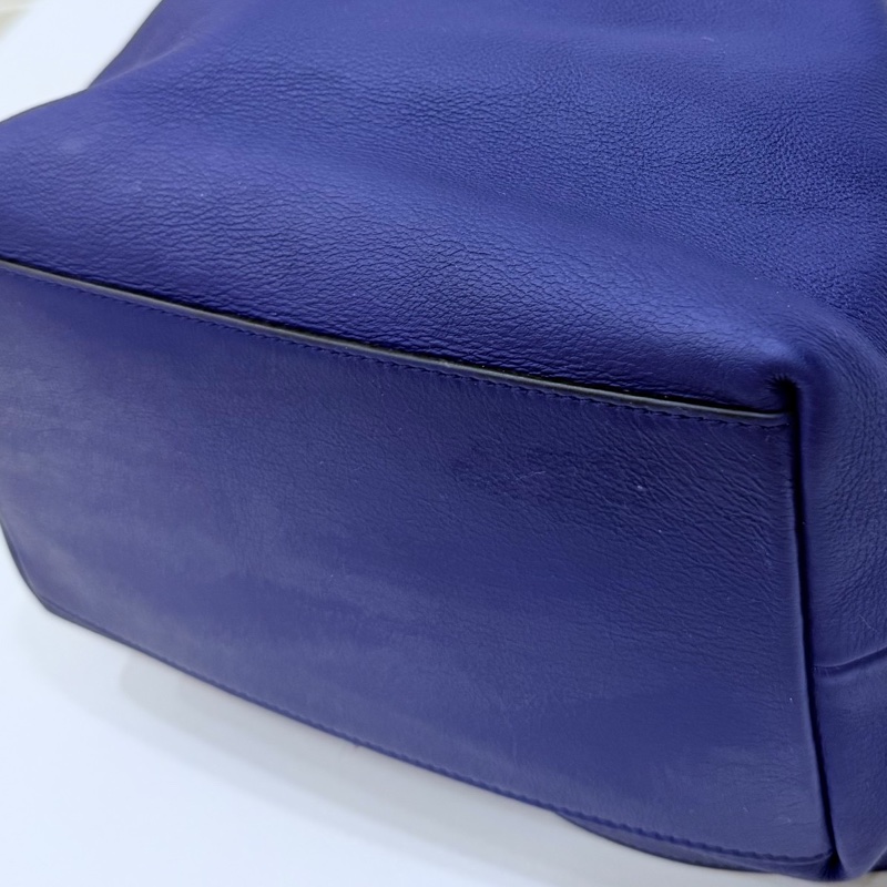 Tod's tods Flower Bag 紫 手提包 肩背包 斜背包 側背包 水桶包-26