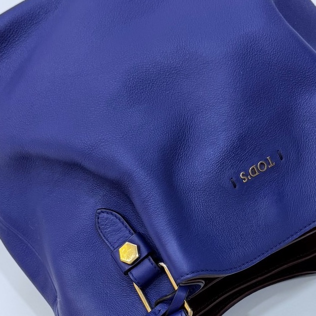 Tod's tods Flower Bag 紫 手提包 肩背包 斜背包 側背包 水桶包-29