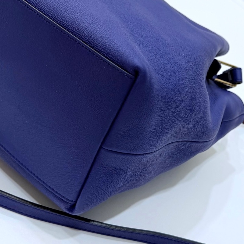 Tod's tods Flower Bag 紫 手提包 肩背包 斜背包 側背包 水桶包-31