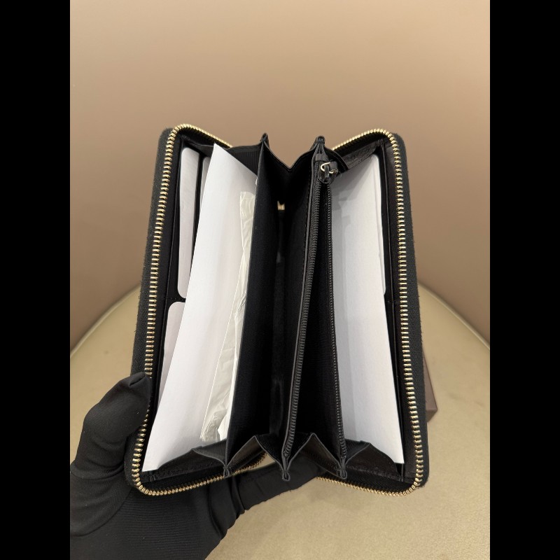 Gucci 黑色全皮長夾-2