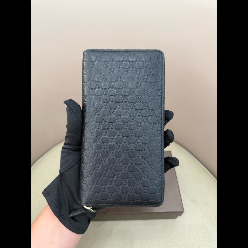 Gucci 黑色全皮長夾-6