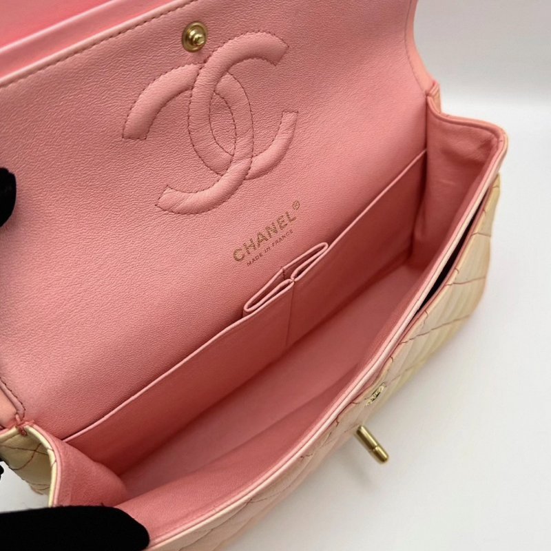 CHANEL漸變色cf中號肩背斜背包25*15*7 98新配件保卡塵袋-5