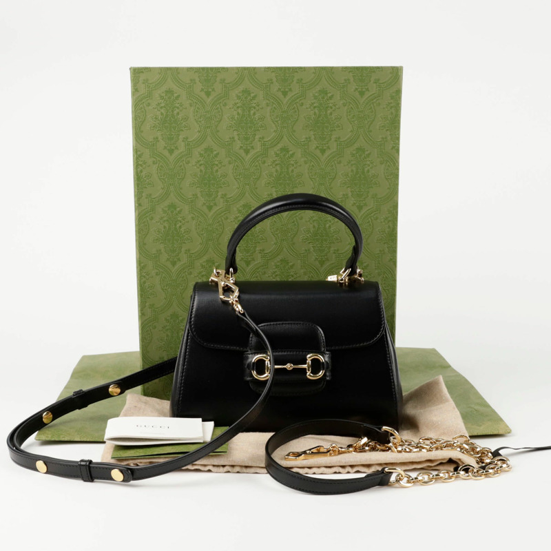 GUCCI Horsebit 1955 迷你手提單肩包 703848-0