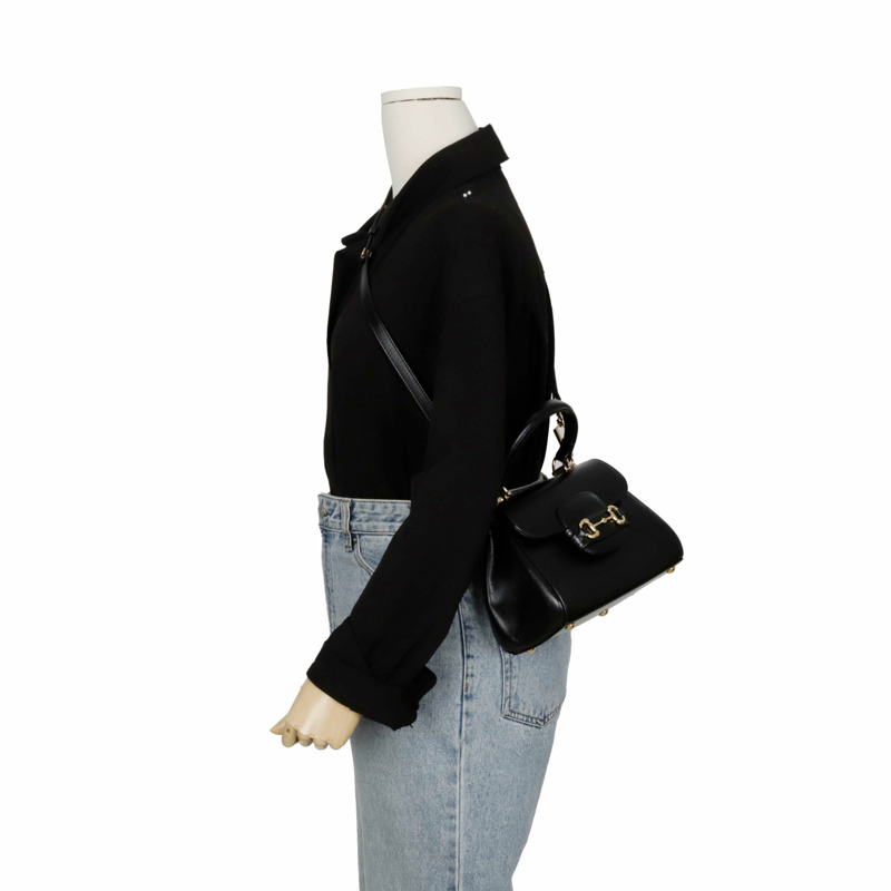 GUCCI Horsebit 1955 迷你手提單肩包 703848-11