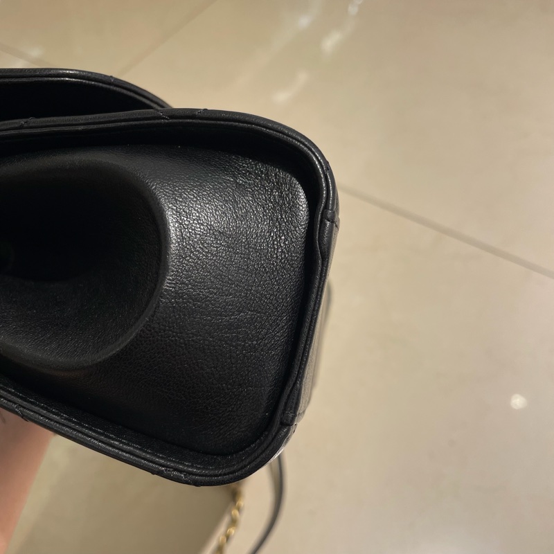 CHANEL抓皺羊皮handle兩用包-8