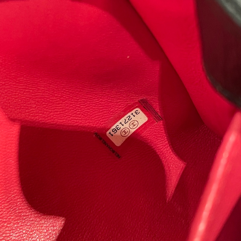 CHANEL抓皺羊皮handle兩用包-15