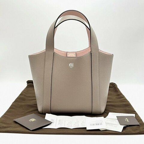 MOYNAT 荔枝紋牛皮手提菜籃子包19*18*13 98新配件塵袋購證