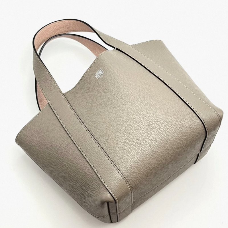MOYNAT 荔枝紋牛皮手提菜籃子包19*18*13 98新配件塵袋購證-2