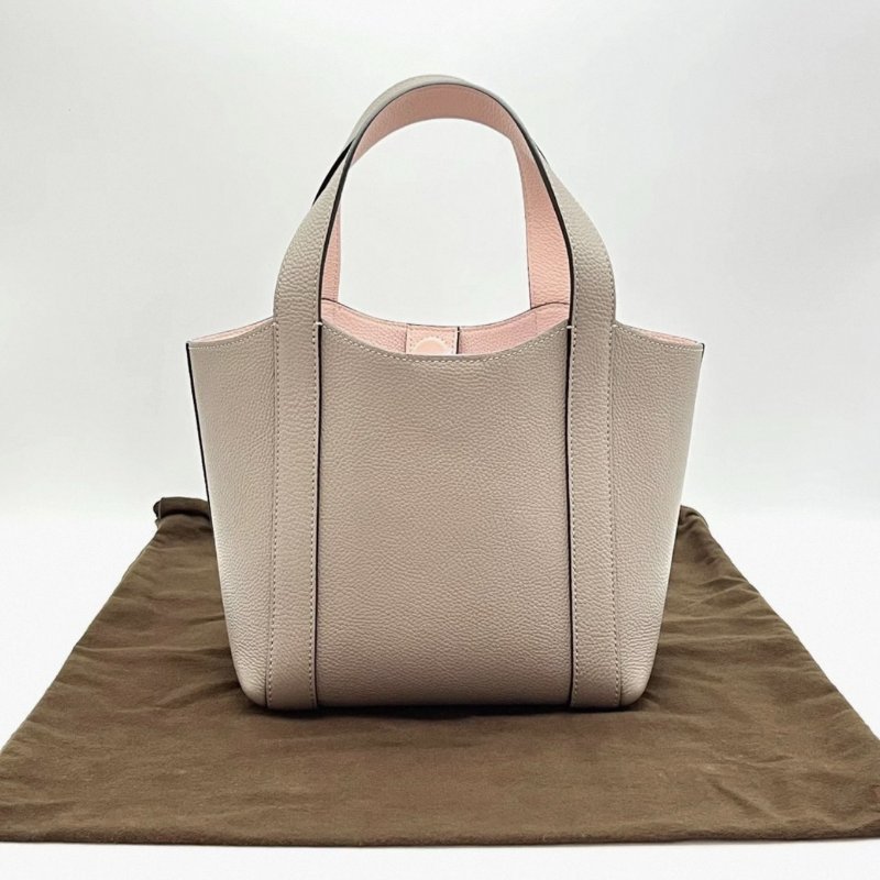 MOYNAT 荔枝紋牛皮手提菜籃子包19*18*13 98新配件塵袋購證-3