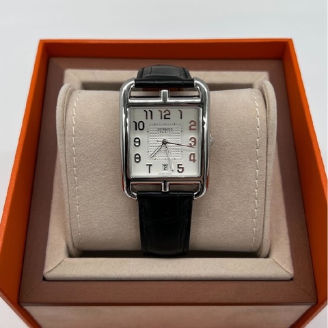 愛馬仕HERMES Cape Cod鱷魚皮機械腕錶
