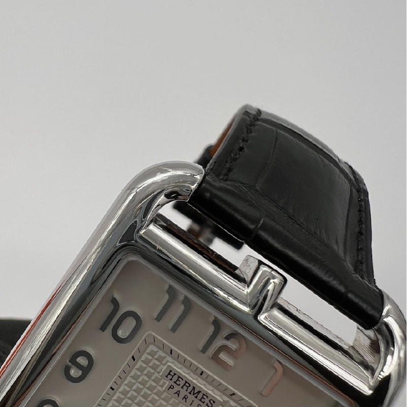 愛馬仕HERMES Cape Cod鱷魚皮機械腕錶-7