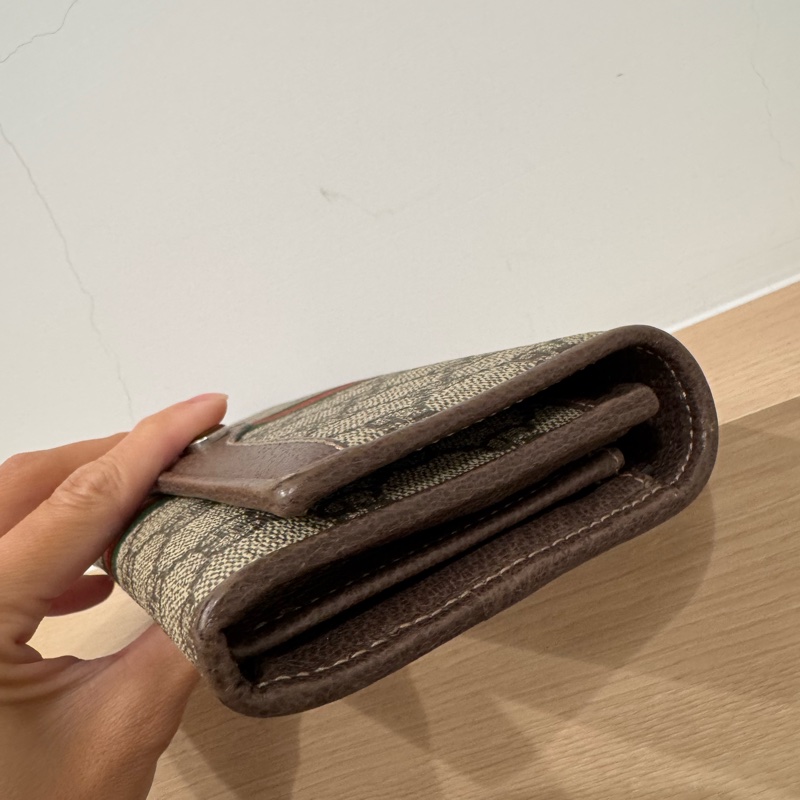 Gucci經典老花woc長夾 鏈條包-5