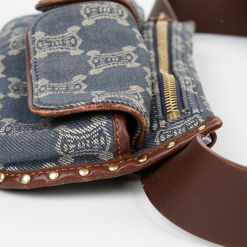 CELINE Blajon 牛仔腰包-8